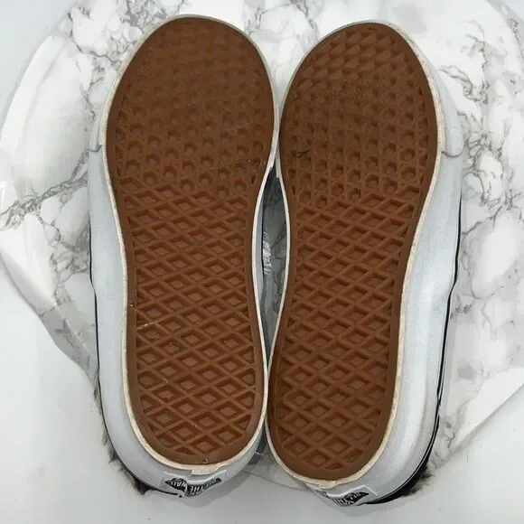 Vans Black and White Slip-On Sneakers - Picture 8 of 9